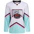 Arizona Coyotes Clayton Keller NHL All-Star Authentic Adidas Jersey In White, Teal & Pink - Front View
