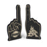Coyotes Kachina Foam Finger in Black - Front and Back View