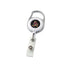 Coyotes Kachina Badge Holder in White - Front View