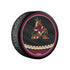 Coyotes 2022-23 Special Edition Inglasco Puck In Orange, Maroon & Black - Side View 2
