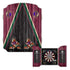 Victory Tailgate Arizona Coyotes Dartboard Cabinet in Maroon and Black - Front View