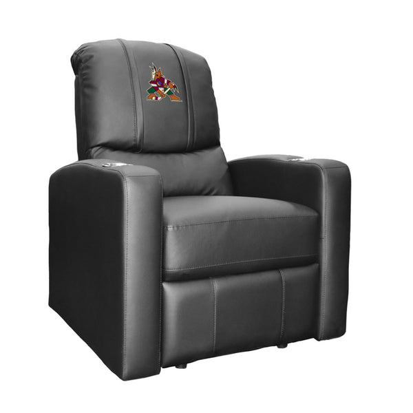 Dream Seat Stealth Recliner with Arizona Coyotes Primary Logo in Black - Front View