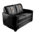 Dream Seat Silver Loveseat with Arizona Coyotes Secondary Logo in Black - Front View