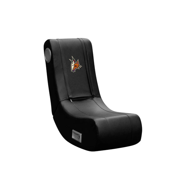 Dream Seat Game Rocker 100 with Arizona Coyotes Secondary Logo in Black - Front View