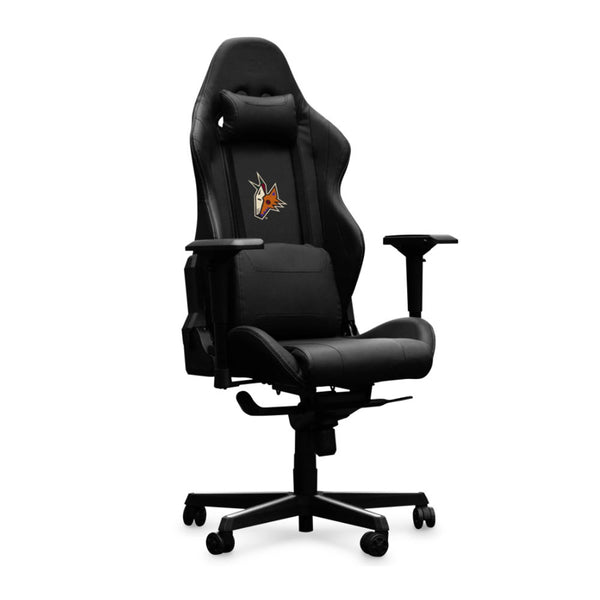 Dream Seat Xpression Gaming Chair with Arizona Coyotes Secondary Logo in Black - Front View