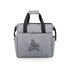 Picnic Time Coyotes Expandable Lunch Tote in Gray - Front View Closed