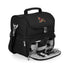 Picnic Time Coyotes insulated Lunch Bag in Black - Front View Open