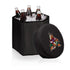 Picnic Time Coyotes Bongo Portable Cooler and Seat in Black - Front View Open
