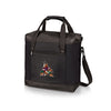 Picnic Time Coyotes Montero Cooler Tote Bag in Black - Front View Closed