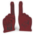 Arizona Coyotes Wincraft Foam Finger in Burgundy - Front and Back View