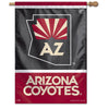 Arizona Coyotes Wincraft 28x40  2-Sided Vertical Banner in Black and Red - Back View