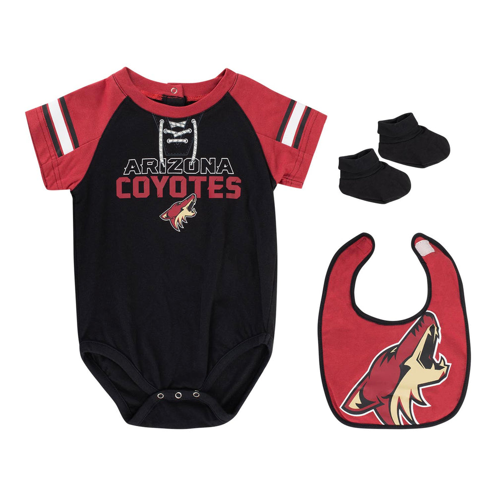 Infant Black Arizona Coyotes Personalized Bodysuit