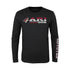 Youth Outerstuff Coyotes Long-Sleeve T-shirt in Black - Front View
