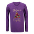 Youth Coyotes Long-Sleeve Slub Tunic in Purple - Front View