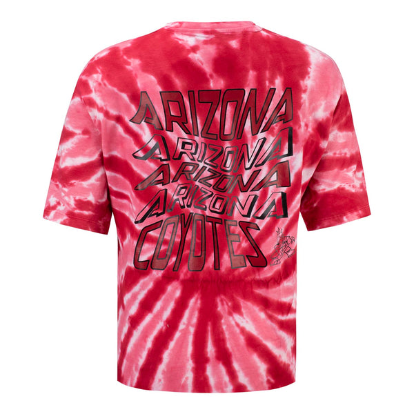 Outerstuff Coyotes Youth Newport Tie Dye T-Shirt in Red - Back View