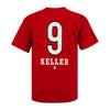 Clayton Keller Arizona Coyotes Youth Fanatics Branded Name & Number T-Shirt in Red - Back View