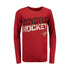 Youth Outerstuff Arizona Coyotes  Break Lines Long Sleeve in Red - Front View