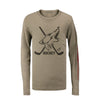 Youth Outerstuff Arizona Coyotes  Binary 2 In 1 Long Sleeve in Tan - Front View
