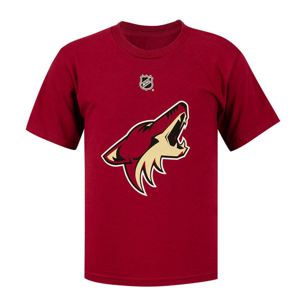 Derek Stepan Arizona Coyotes Youth Fanatics Branded Name & Number T-Shirt in Red - Front View