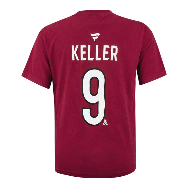 Clayton Keller Arizona Coyotes Youth Fanatics Branded Name & Number T-Shirt In Red - Back View