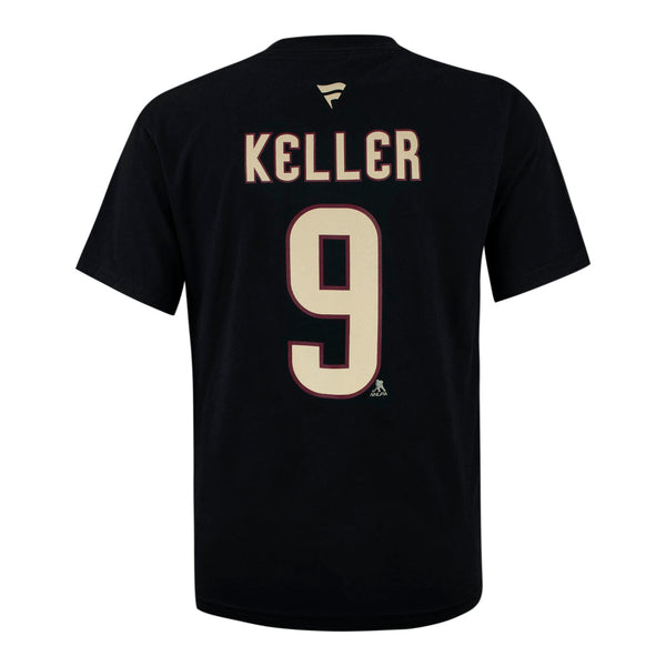 Clayton Keller Arizona Coyotes Youth Fanatics Branded Alternate Name & Number T-Shirt In Black - Back View