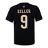 Clayton Keller Arizona Coyotes Youth Fanatics Branded Alternate Name & Number T-Shirt In Black - Back View