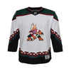 Outerstuff Youth Arizona Coyotes Premier Away Jersey in White - Front View