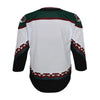 Outerstuff Youth Arizona Coyotes Premier Away Jersey in White - Back View