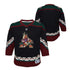 Outerstuff Infant Arizona Coyotes Replica Home Jersey in Black - Front and Back View