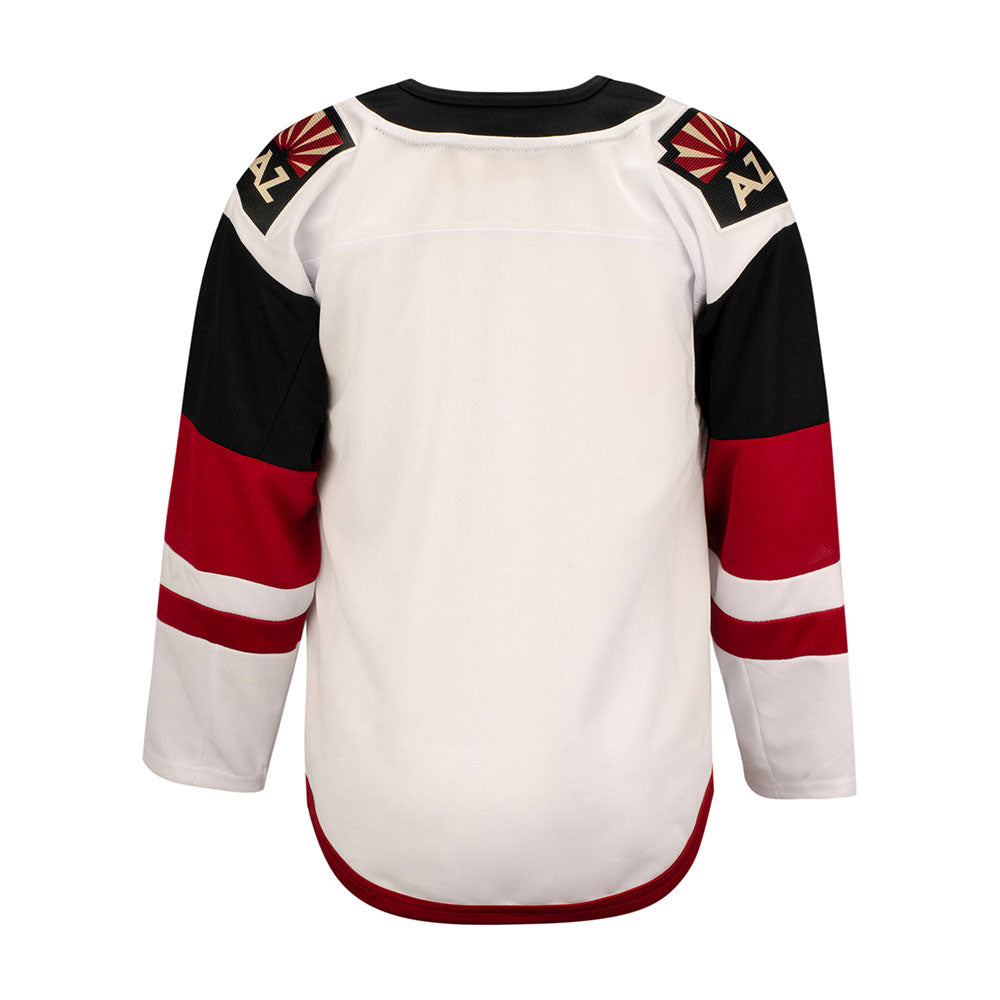 Outerstuff Arizona Coyotes NHL Little Boys Kids Premier Home Team Jersey,  White, One Size (4-7)