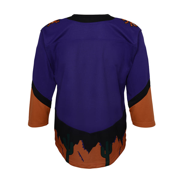 Arizona Coyotes Youth Special Edition Jersey in Purple and Orange - Back View