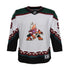 Outerstuff Youth Arizona Coyotes Premier Clayton Keller Away Jersey in White - Front View