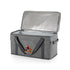 Picnic Time Coyotes 64 Can Collapsible Cooler in Gray - Front View Open